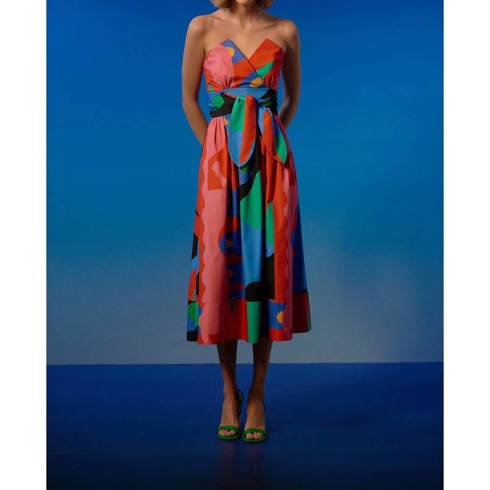 NEW DE LORETA charro dress in zapoteco print
